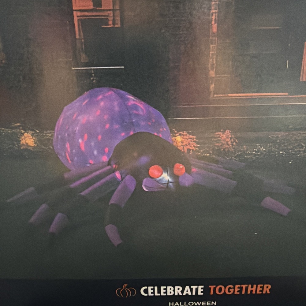 8 FT Halloween Inflatable Giant Spider Outdoor Decoration Blow Up LED lights NEW - Picture 2 of 8